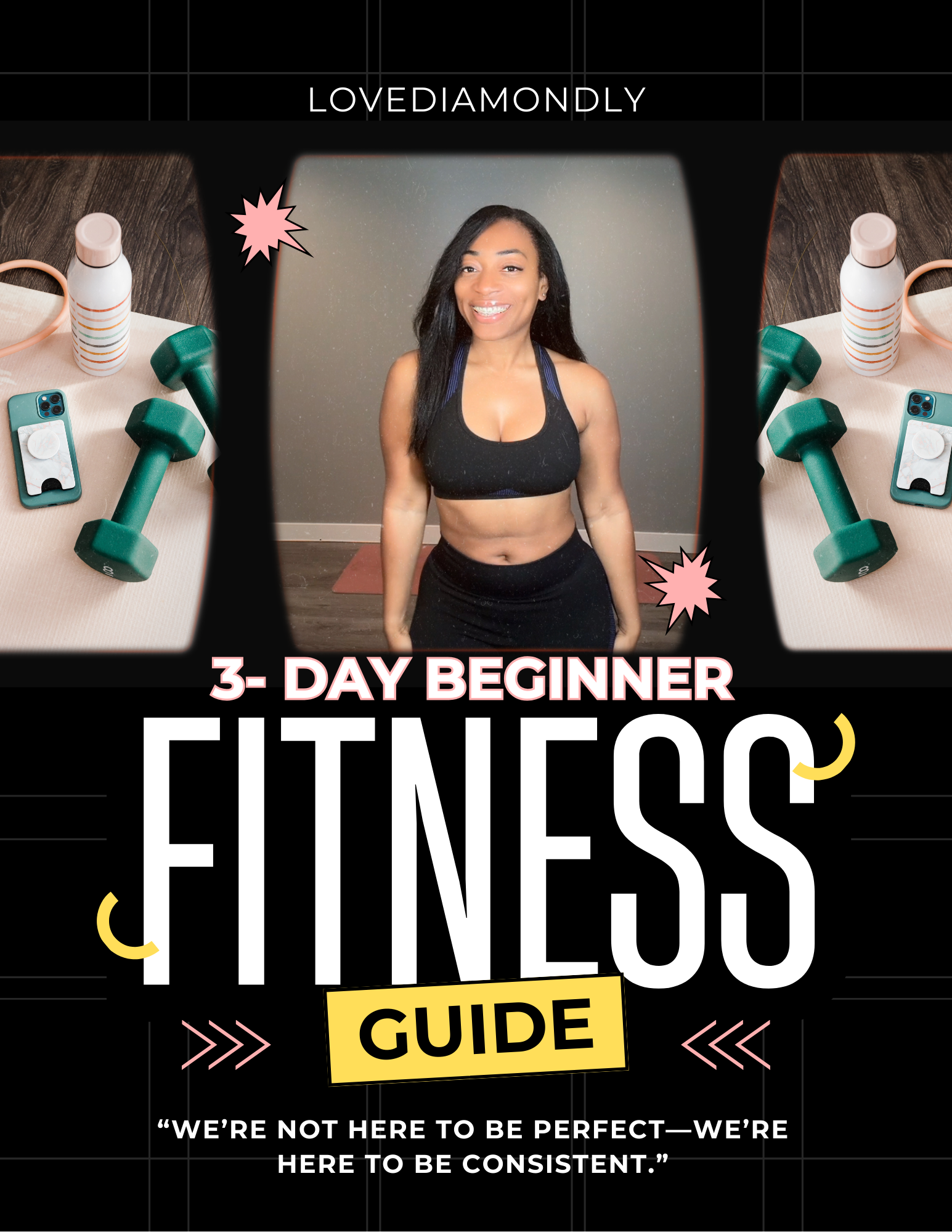 Beginner Fitness Guide – 3-Day Workout Plan, Stretches, Motivation & More